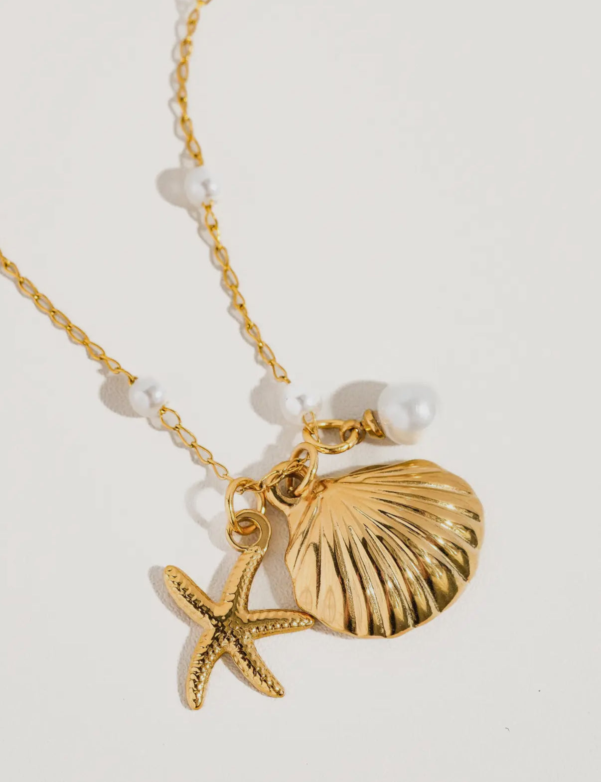 Sea Shell & Sea Star Necklace