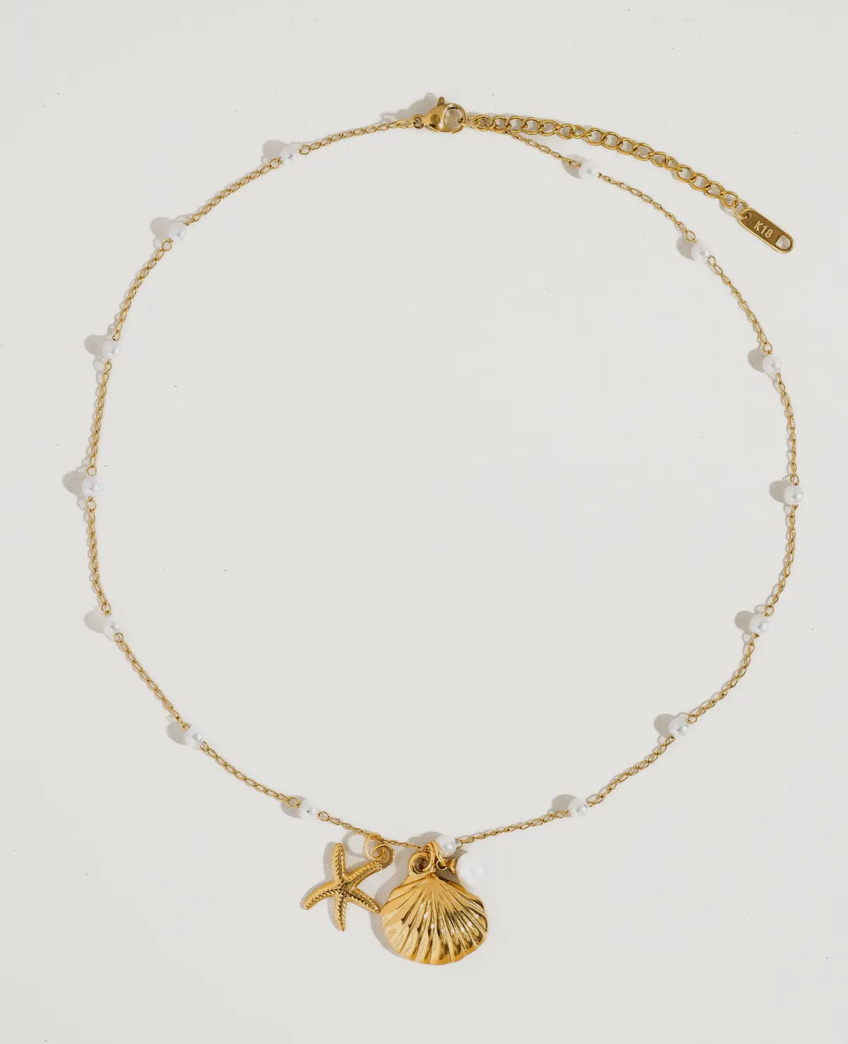 Sea Shell & Sea Star Necklace