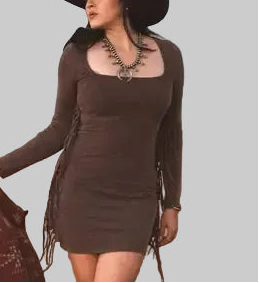 Western Fringe Bodycon