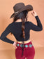 Crush Knit Crop- Black
