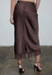 Toffee Satin Lace Skirt