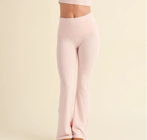 Soft Cloud Foldover Flare Pants