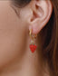 Strawberry 18K Non Tarnish Hoops