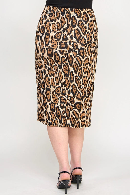 Amelie Print Skirt/Plus