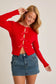 Cherry Sweater Top