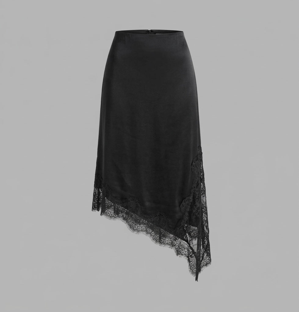Rosewood Satin Skirt