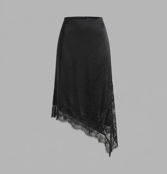 Rosewood Satin Skirt