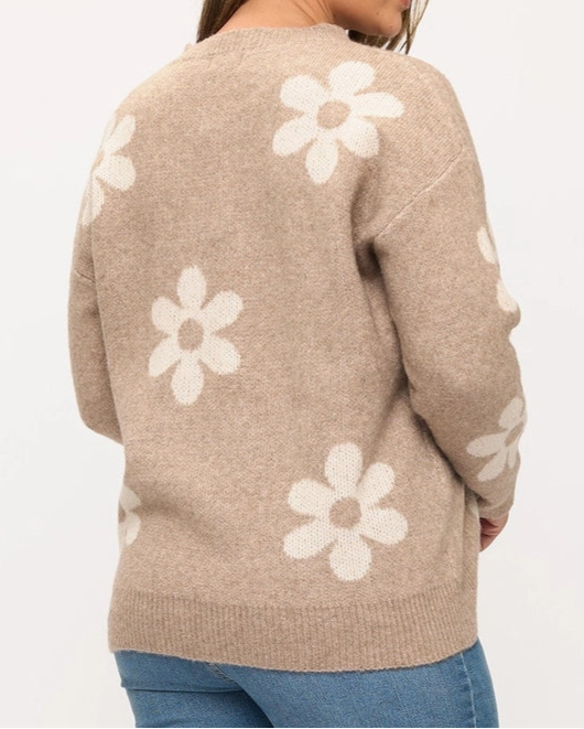 Flor Knit Sweater Plus