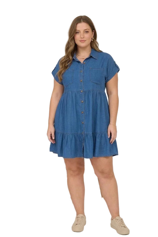 Chambray Dress +