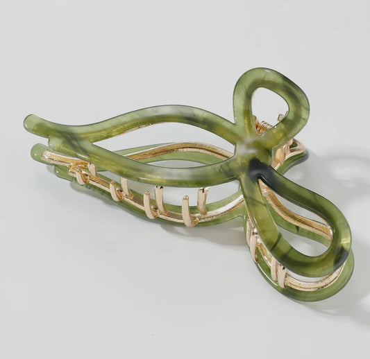 Spring Bow Claw Clip