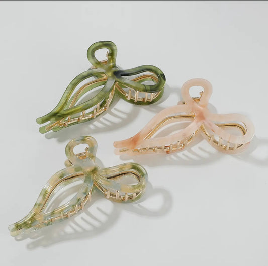 Spring Bow Claw Clip