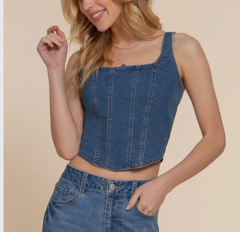 Camila Denim Top
