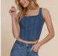 Camila Denim Top