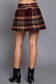 Pleat Plaid Skirt