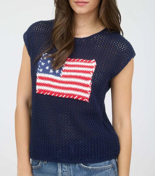 Americana Knit Top