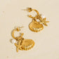 Seashell Hoop Earrings
