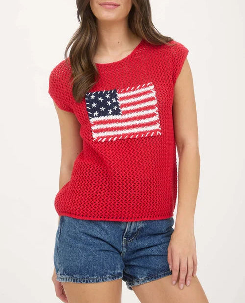 Americana Knit Top