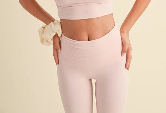Soft Cloud Foldover Flare Pants
