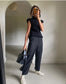 Noire Knit Top- Black