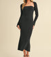 Sweetheart Bolero Midi Dress