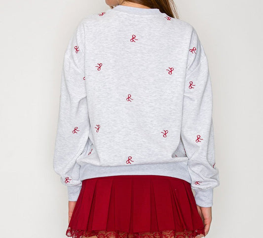 Holly Bow Sweater