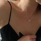 Sweet Bow Necklace- Silver